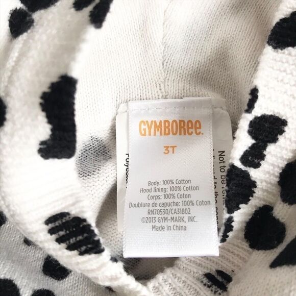 Gymboree hooded spotted animal cardigan EUC 3T - Picture 3 of 4